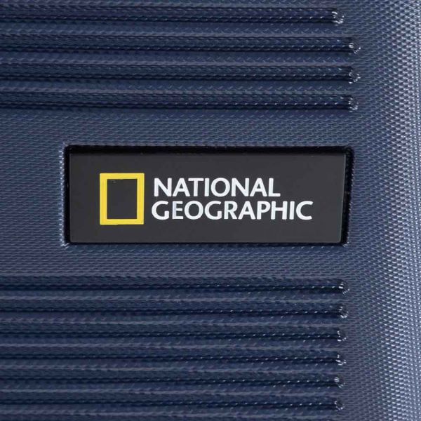 Large Hard Expandable Luggage 4 Wheels National Geographic Aerodrome L Blue 76 x 50 x 30 cm