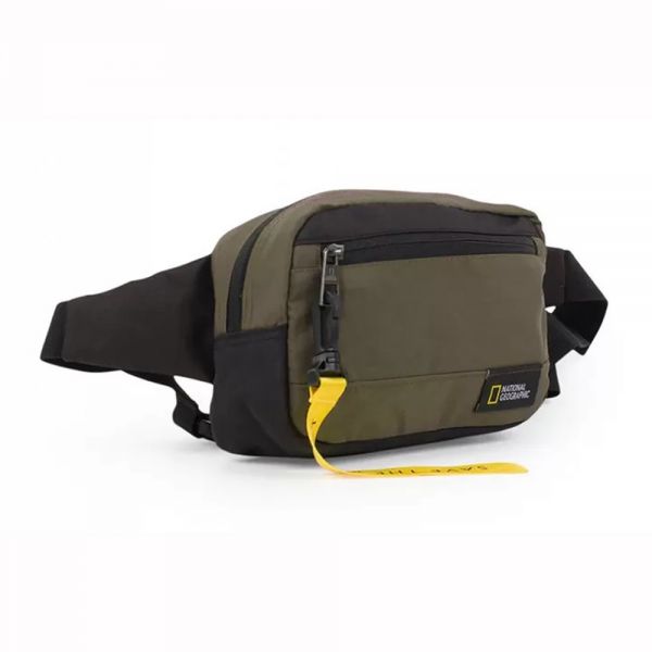 Τσαντάκι μέσης ανδρικό χακί National Geographic Natural Waist Bag N15781-11 Khaki