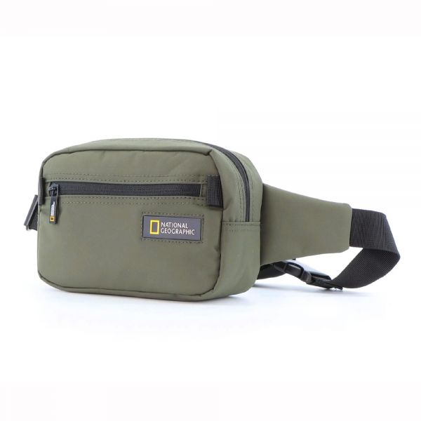 Τσαντάκι μέσης ανδρικό χακί National Geographic Mutation Waist Bag N18381-11 Khaki