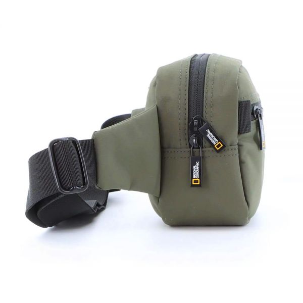 Τσαντάκι μέσης ανδρικό χακί National Geographic Mutation Waist Bag N18381-11 Khaki