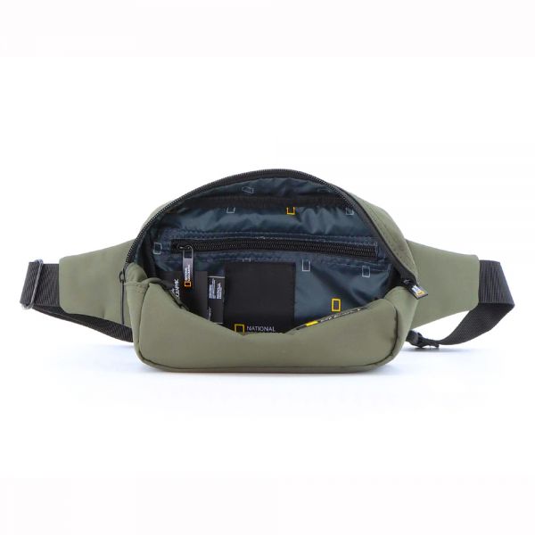 Τσαντάκι μέσης ανδρικό χακί National Geographic Mutation Waist Bag N18381-11 Khaki