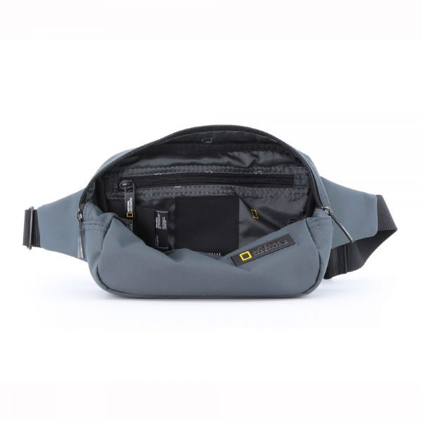 Τσαντάκι μέσης ανδρικό γκρι National Geographic Mutation Waist Bag N18381-22