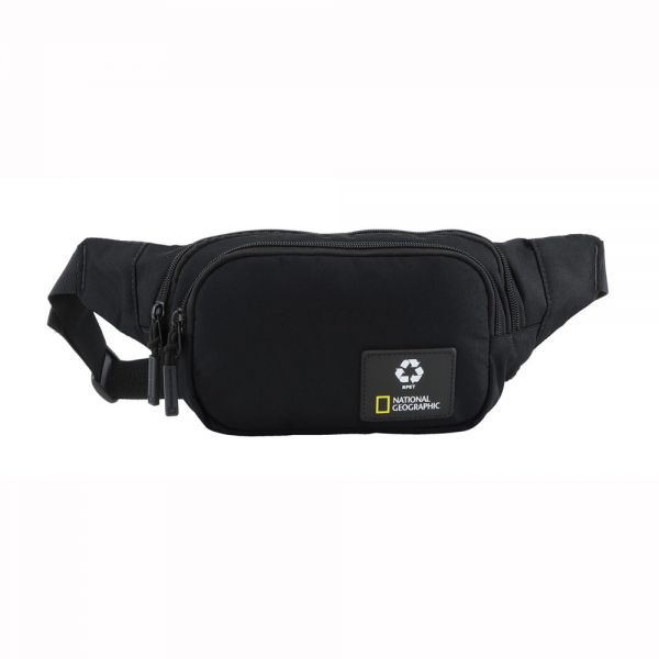 Τσαντάκι μέσης ανδρικό μαύρο National Geographic Ocean Waist Bag Black