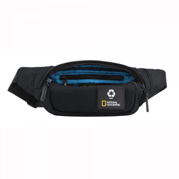 Τσαντάκι μέσης ανδρικό μαύρο National Geographic Ocean Waist Bag Black