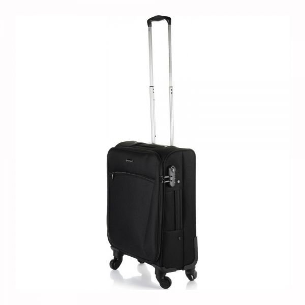 Cabin Soft Luggage 4 Wheels Diplomat Praga 54 x 40 x 20 cm Black