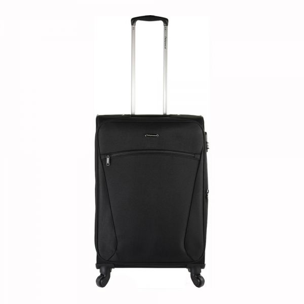 Medium Soft Luggage 4 Wheels Diplomat Praga 66 x 43 x 26 cm Black