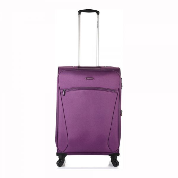 Medium Soft Luggage 4 Wheels Diplomat Praga 66 x 43 x 26 cm Purpe