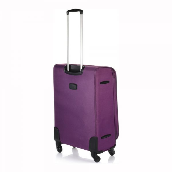 Medium Soft Luggage 4 Wheels Diplomat Praga 66 x 43 x 26 cm Purpe