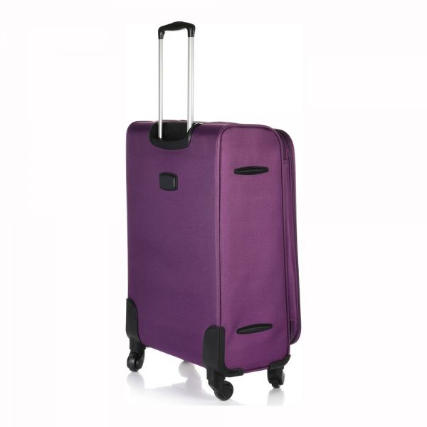 Large Soft Luggage 4 Wheels Diplomat Praga 77 x 45 x 29 cm Purpe