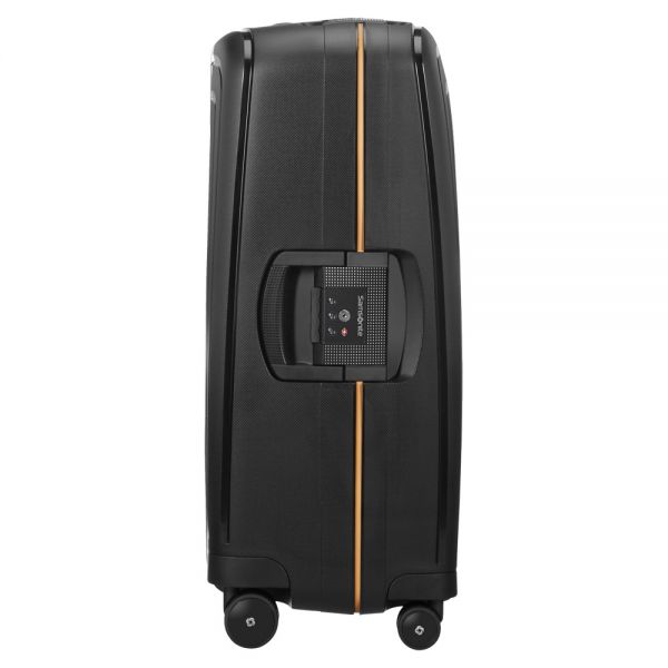 Large Hard Luggage 4 Wheels Samsonite S'Cure Eco Spinner 74 cm Black