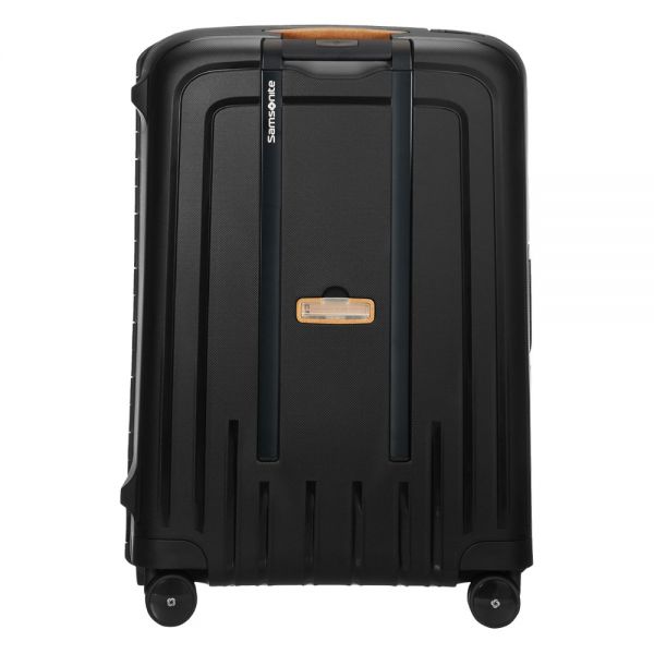 Large Hard Luggage 4 Wheels Samsonite S'Cure Eco Spinner 74 cm Black