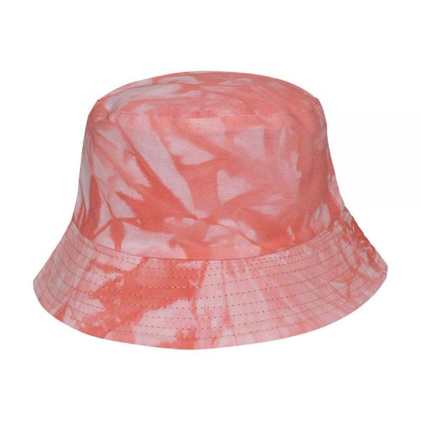 Καπέλο καλοκαιρινό γυναικείο βαμβακερό φλοράλ ροζ