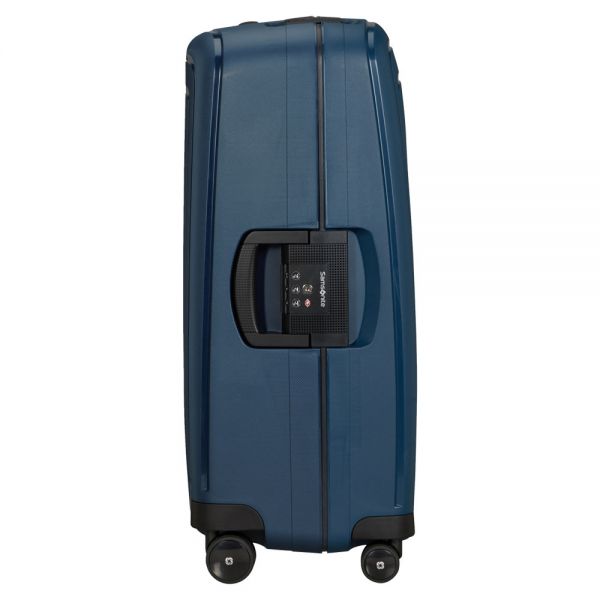 Βαλίτσα σκληρή μπλε με 4 ρόδες μεσαία Samsonite S'Cure Eco Spinner 69 / 25 cm Navy Blue