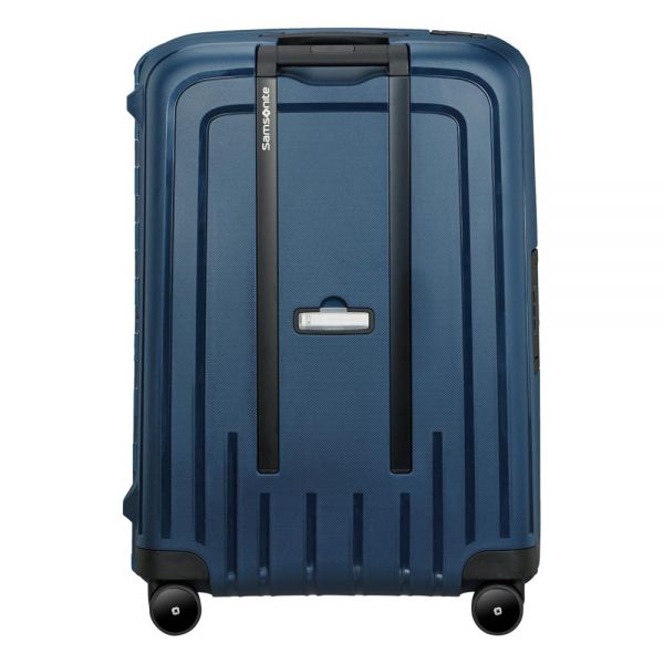 Βαλίτσα σκληρή μπλε με 4 ρόδες μεσαία Samsonite S'Cure Eco Spinner 69 / 25 cm Navy Blue