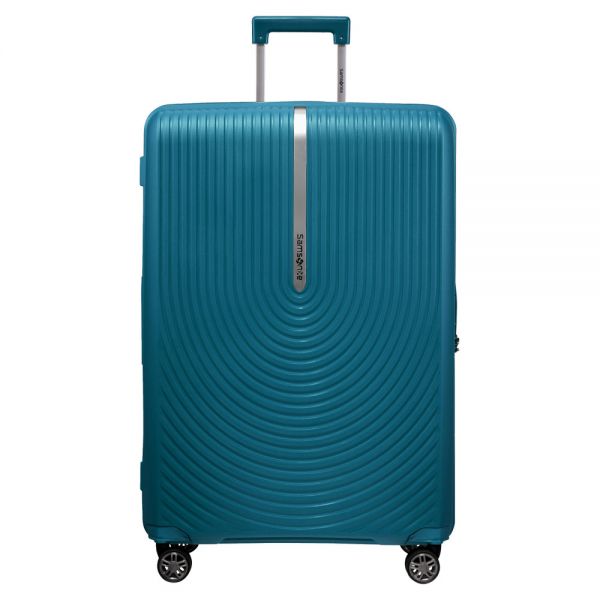 Large Hard Expandable Luggage 4 Wheels Samsonite HiFi Spinner 75 / 28 cm Petrol Blue