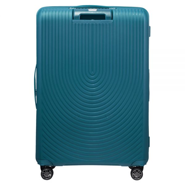 Large Hard Expandable Luggage 4 Wheels Samsonite HiFi Spinner 75 / 28 cm Petrol Blue