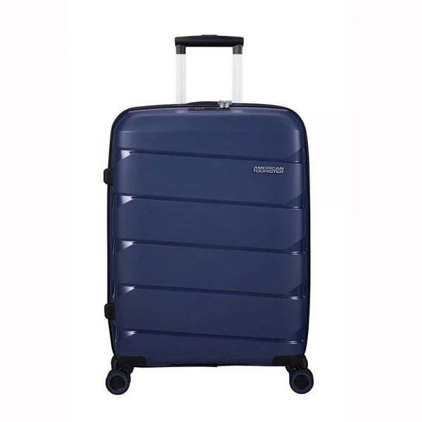 Βαλίτσα σκληρή μεσαία μπλε με 4 ρόδες American Tourister Air Move Luggage Spinner 66 cm Midnight Navy