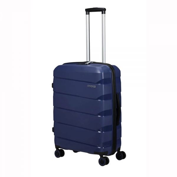 Βαλίτσα σκληρή μεσαία μπλε με 4 ρόδες American Tourister Air Move Luggage Spinner 66 cm Midnight Navy