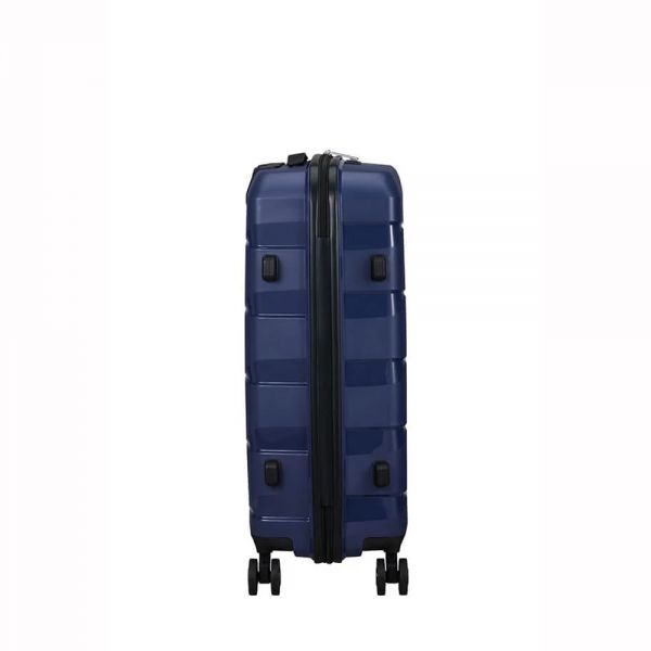 Βαλίτσα σκληρή μεσαία μπλε με 4 ρόδες American Tourister Air Move Luggage Spinner 66 cm Midnight Navy