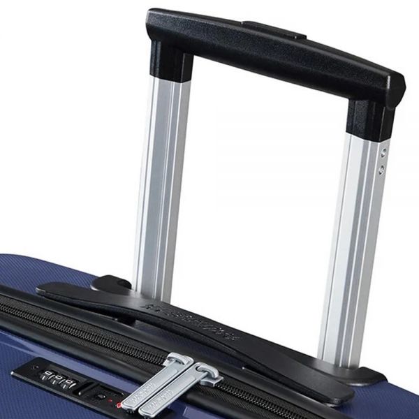 Βαλίτσα σκληρή μεσαία μπλε με 4 ρόδες American Tourister Air Move Luggage Spinner 66 cm Midnight Navy