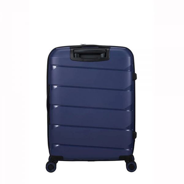 Βαλίτσα σκληρή μεσαία μπλε με 4 ρόδες American Tourister Air Move Luggage Spinner 66 cm Midnight Navy