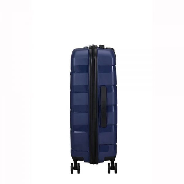 Βαλίτσα σκληρή μεσαία μπλε με 4 ρόδες American Tourister Air Move Luggage Spinner 66 cm Midnight Navy