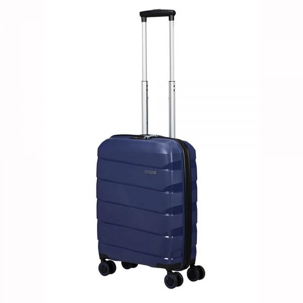 Βαλίτσα σκληρή μικρή μπλε με 4 ρόδες American Tourister Air Move Luggage Spinner 55 cm Midnight Navy