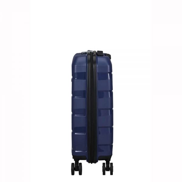 Βαλίτσα σκληρή μικρή μπλε με 4 ρόδες American Tourister Air Move Luggage Spinner 55 cm Midnight Navy