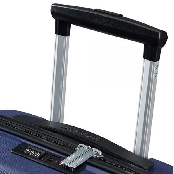 Βαλίτσα σκληρή μικρή μπλε με 4 ρόδες American Tourister Air Move Luggage Spinner 55 cm Midnight Navy