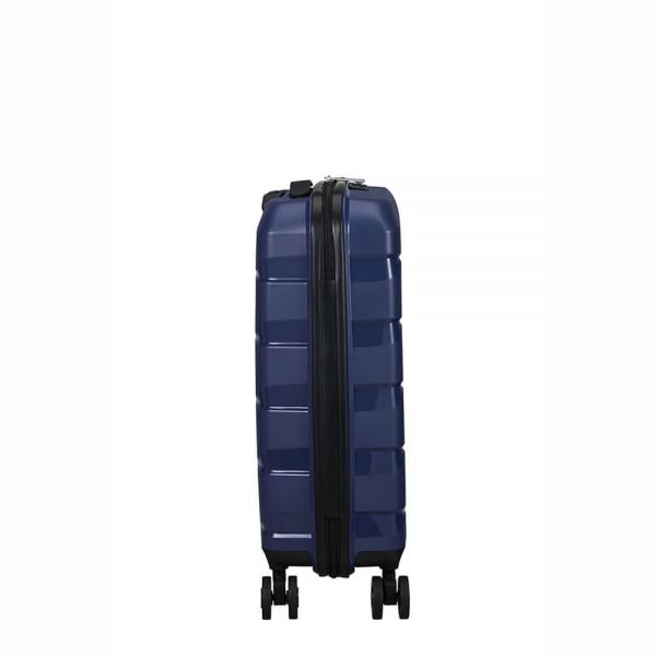 Βαλίτσα σκληρή μικρή μπλε με 4 ρόδες American Tourister Air Move Luggage Spinner 55 cm Midnight Navy