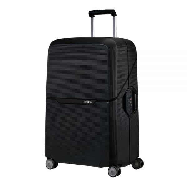 Large Hard Luggage 4 Wheels Samsonite Magnum Eco Spinner 75/28 Graphite