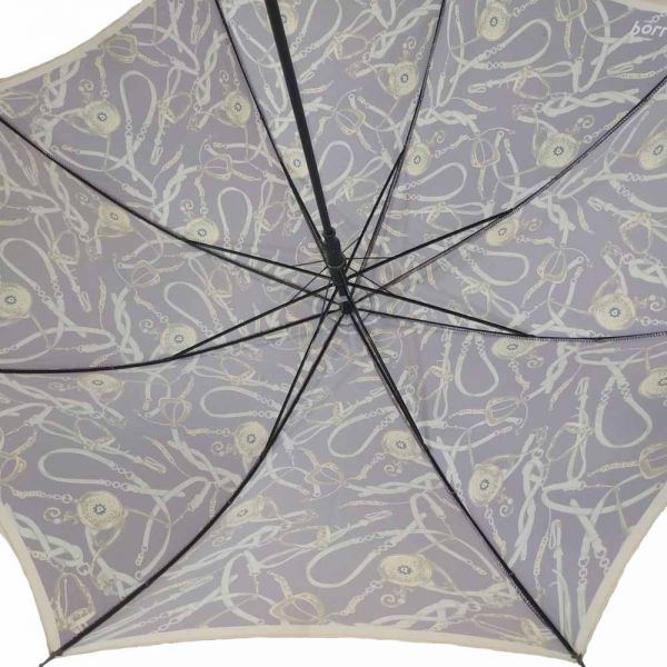 Ομπρέλα μεγάλη αυτόματη αντιανεμική μοβ Pollini Umbrella Automatic Stick Purple