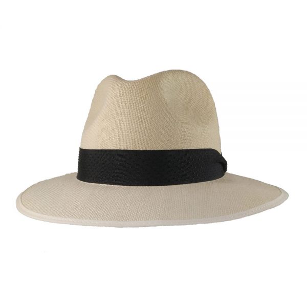 Summer Linen Hat Fedora Ecru