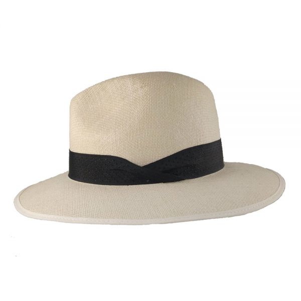 Summer Linen Hat Fedora Ecru