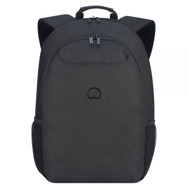 Σακίδιο πλάτης επαγγελματικό μαύρο Delsey Esplanade Backpack Deep Black 17,3''