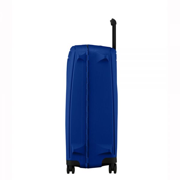 Large Hard Luggage 4 Wheels Samsonite S'Cure Spinner 74 cm Cool Blue - Black