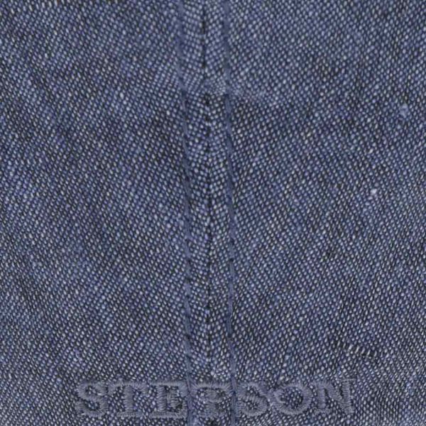 Summer Linen Flat Cap Stetson Madison Blue