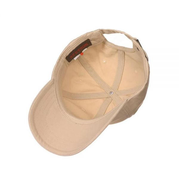 Cotton Baseball Hat With UV Protection Stetson Rector Beige