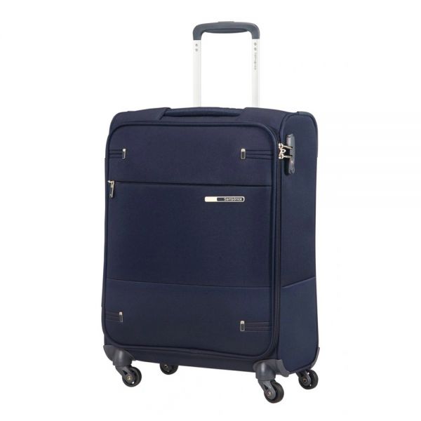 Βαλίτσα μαλακή μπλε  καμπίνας  4 ρόδες Samsonite Base Boost  Spinner  55 / 20 cm Navy Blue