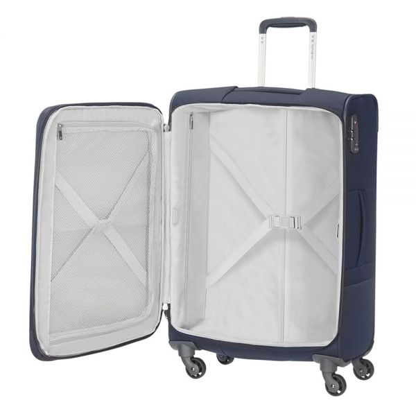 Βαλίτσα μαλακή μεγάλη μπλε 4 ρόδες Samsonite Base Boost  Spinner  78 / 29 cm Navy Blue