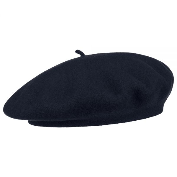 Winter Wool Beret Barascon Dark Blue