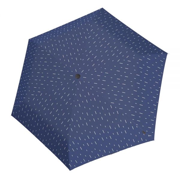 Ομπρέλα mini σπαστή μονόχρωμη μπλε Knirps US.050 Ultra Light Slim Manual Folding Umbrella Rain Blue