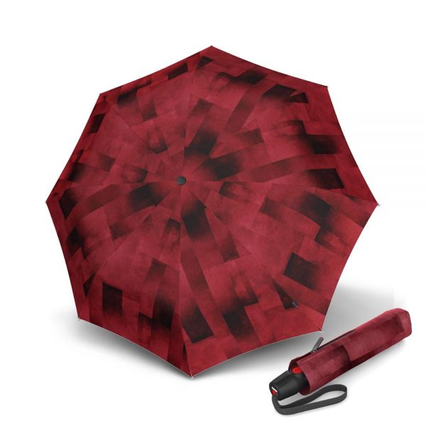 Automatic Open - Close Folding Umbrella Knirps T.200 Ecorepel Duomatic Medium Clear Fire Automatic Open - Close Folding Umbrella Knirps T.200 Ecorepel Duomatic Medium Clear Fire