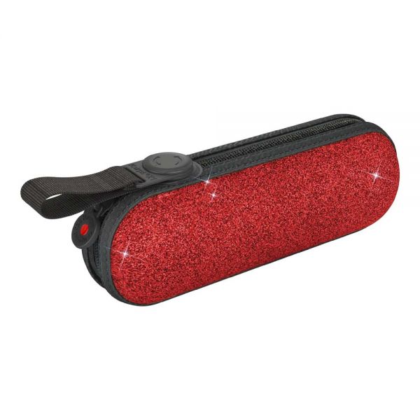 Ομπρέλα super mini σπαστή χειροκίνητη κόκκινη Knirps X1 2 Glam Ecorepel Red