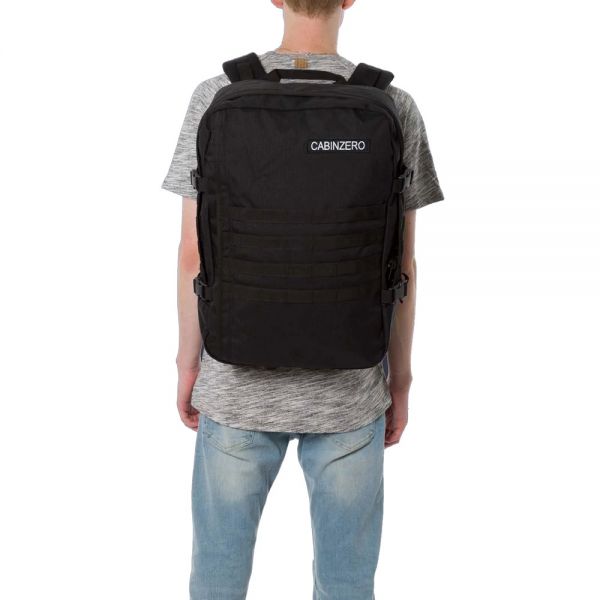 Τσάντα ταξιδίου - σακίδιο πλάτης μαύρο Cabin Zero Military Backpack 44L Absolute Black