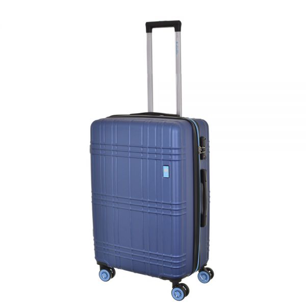 Βαλίτσα σκληρή μικρή μπλε με 4 ρόδες Dielle 130 55 cm Cabin