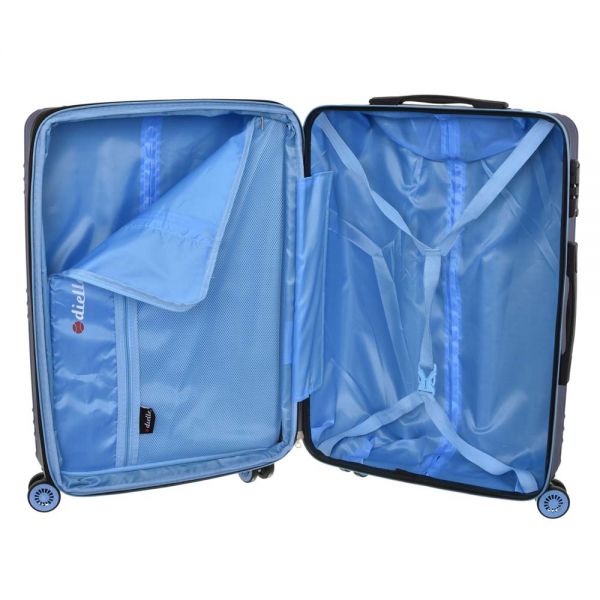 Large Hard Expandable Luggage With 4 Wheels  Dielle 130 70cm Blue