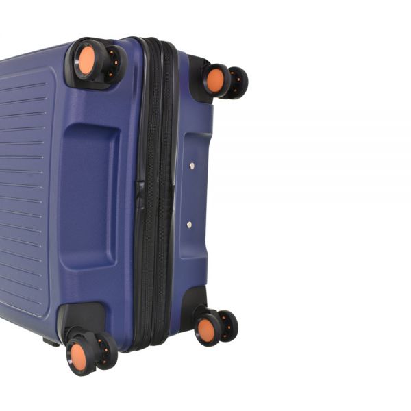 Cabin Hard Expandable Luggage 4 Wheels Dielle 140 Blue