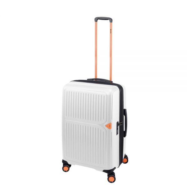 Cabin Hard Expandable Luggage 4 Wheels Dielle 140 White