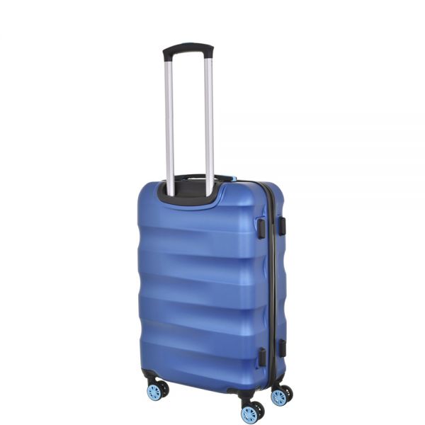 Βαλίτσα σκληρή μικρή μπλε με 4 ρόδες Dielle 150 55cm